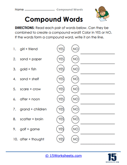 Compound Words Worksheets 15 Worksheets Worksheets Library