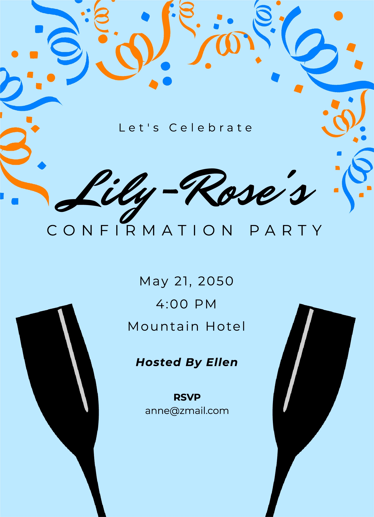 confirmation invitations templates free