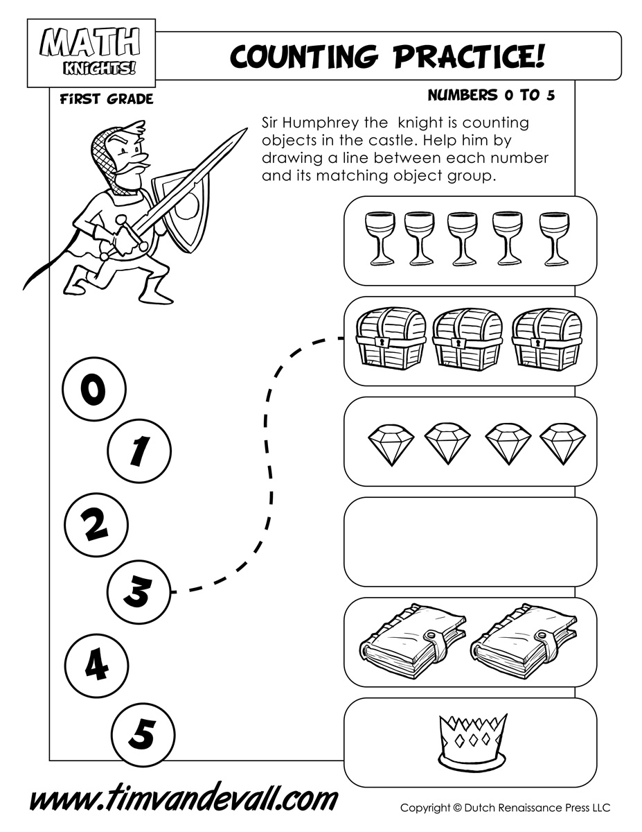 Counting Practice Worksheet Tim 39 s Printables