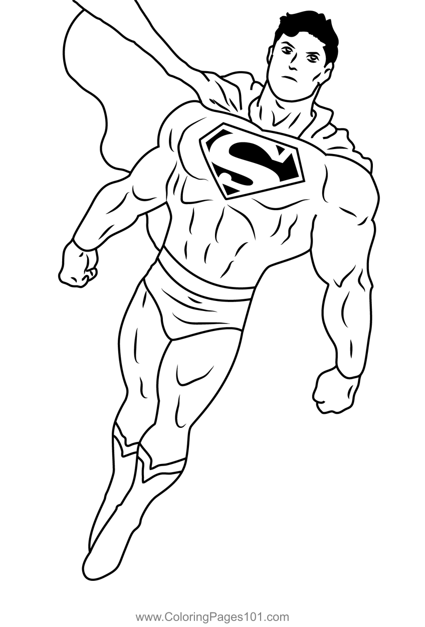 Superman Coloring Page