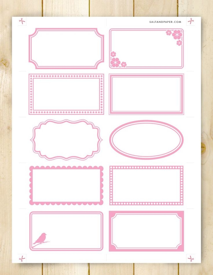 printable craft labels