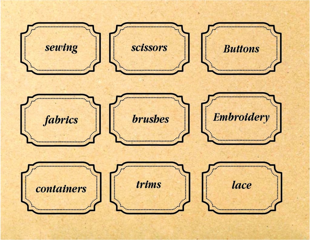 Craft Labels Printable