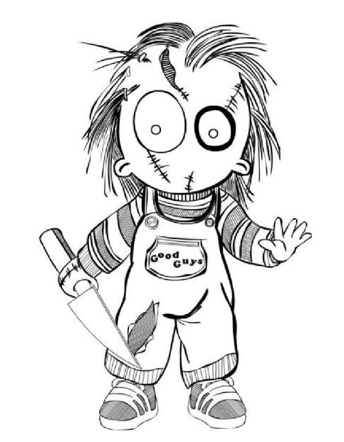Creepy Coloring Pages Free Printable PDF 