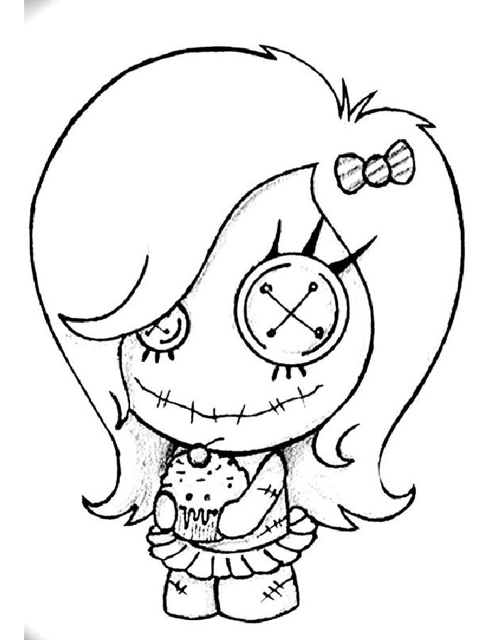 Creepy Coloring Pages Free Printable PDF 