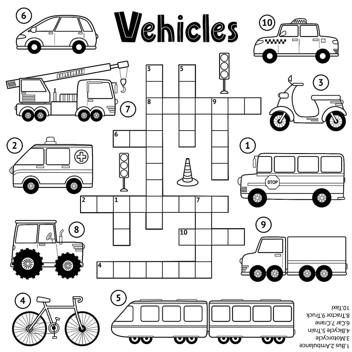 crossword puzzle for kids printable