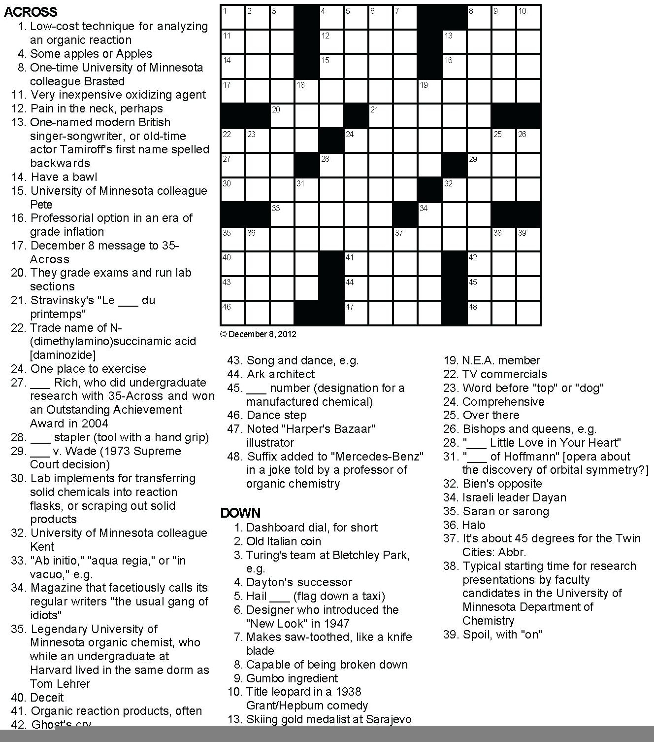 printable la times crossword puzzles