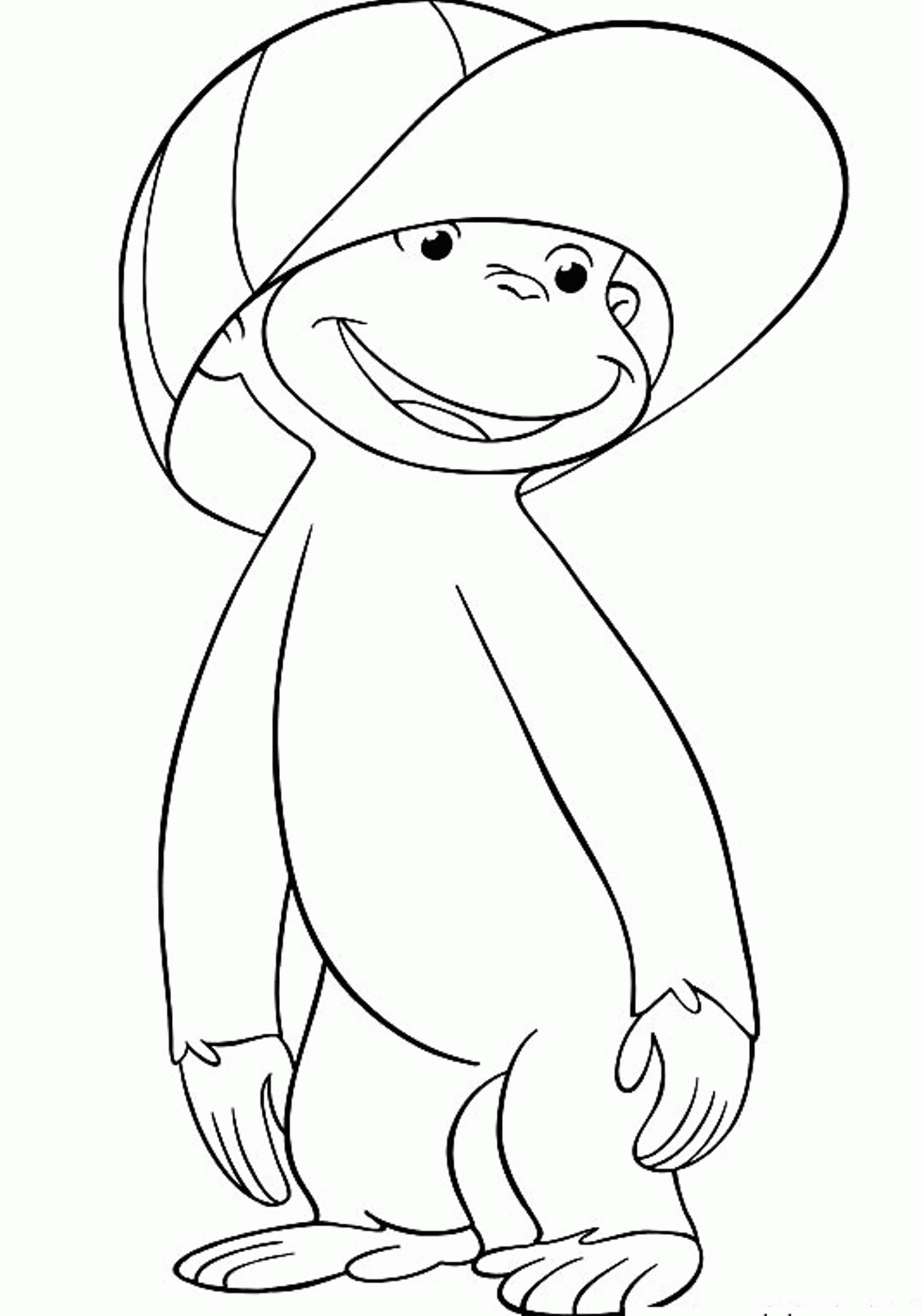 Curious George Coloring Pages To Print Coloring Home