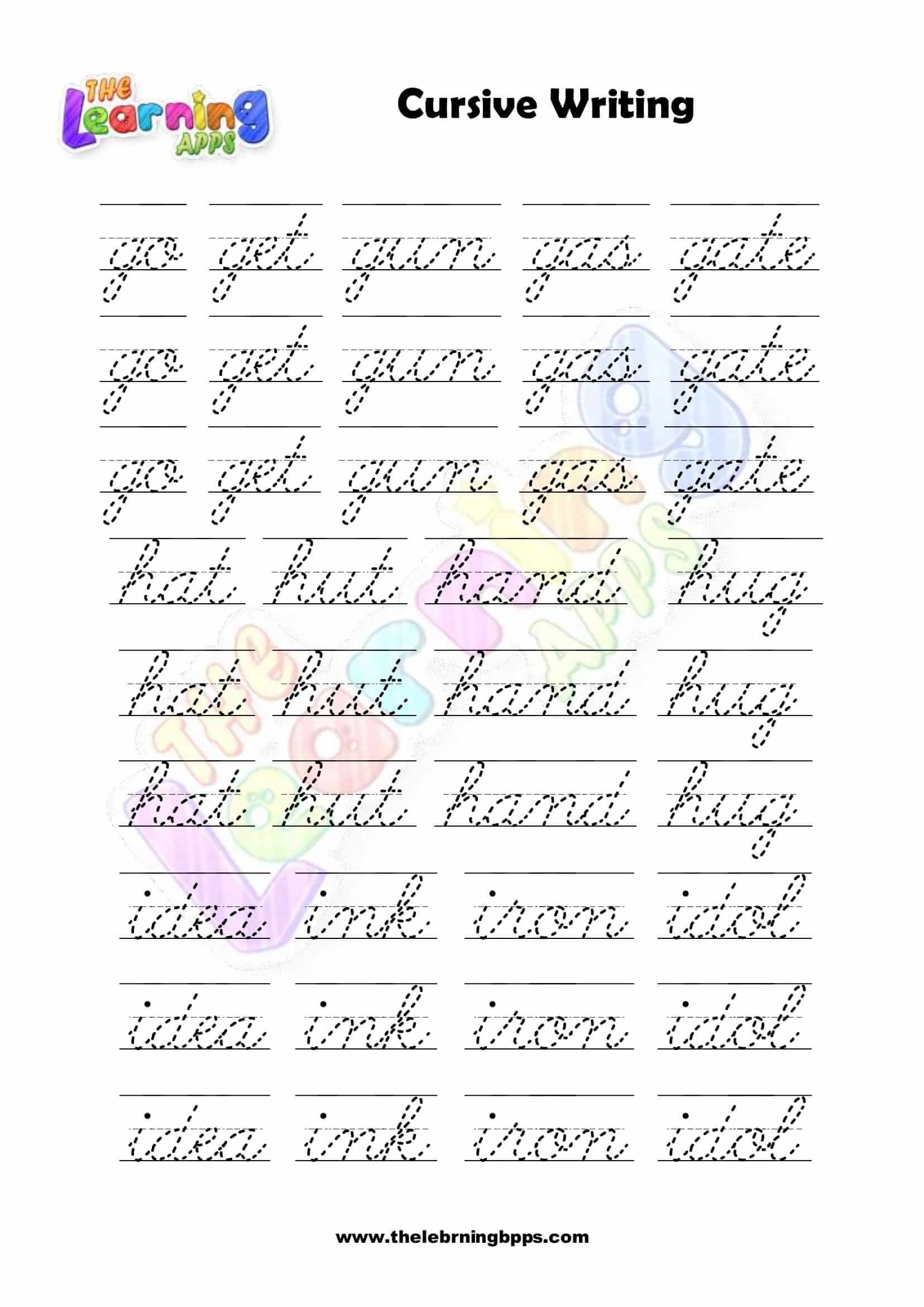 cursive writing worksheets pdf free download