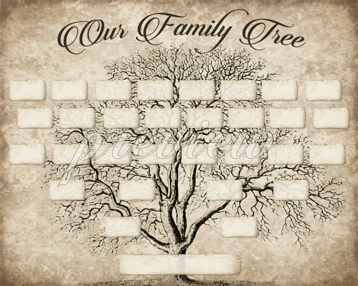 Customizable Printable Family Tree Template Printable Templates