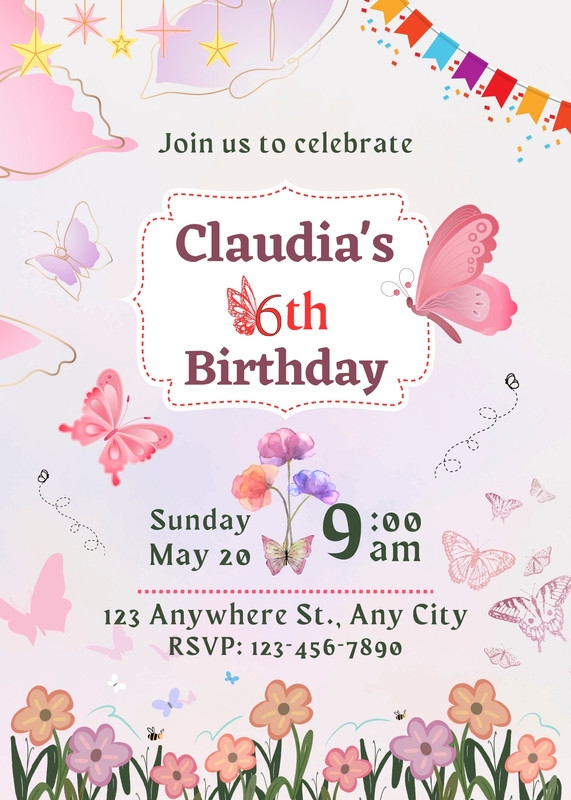 Customize 36 Butterfly Invitations Templates Online Canva