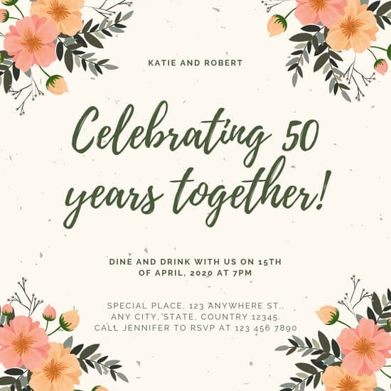 Customize 388 50th Anniversary Invitation Templates Online Canva
