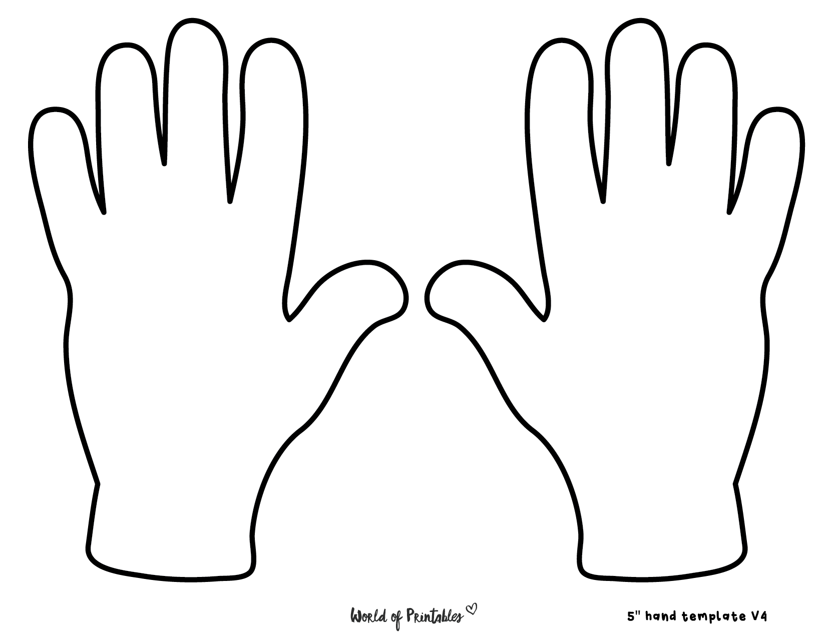 printable hand craft