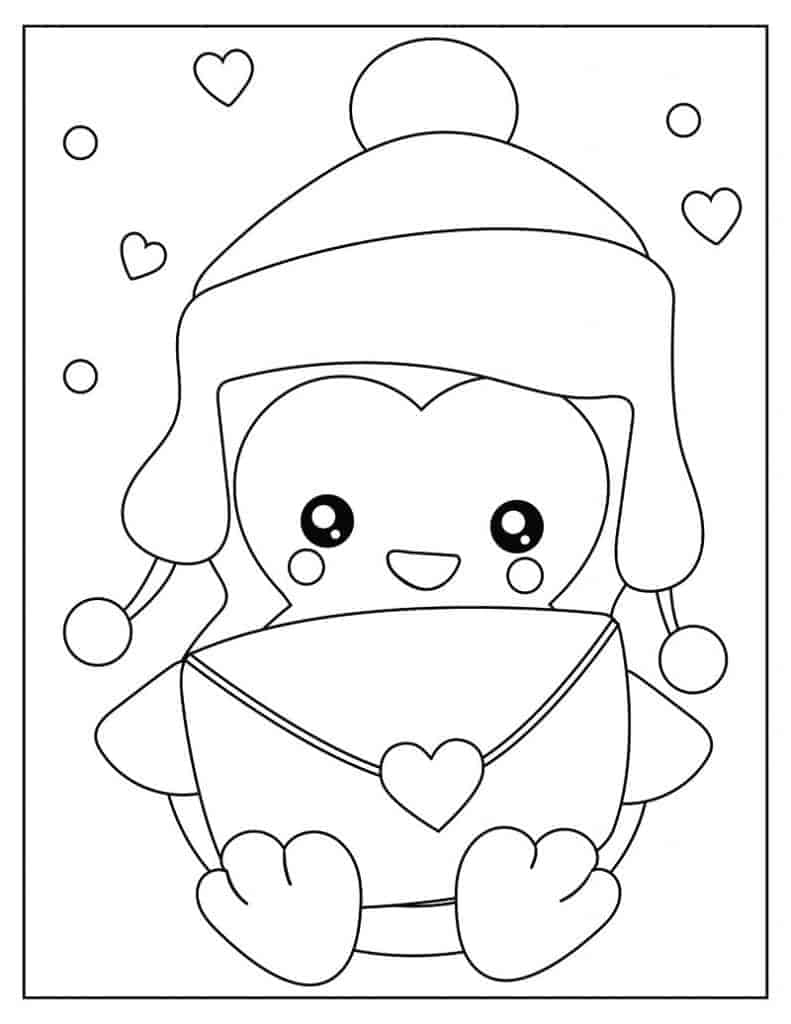 Cute Coloring Pages For Valentines Day