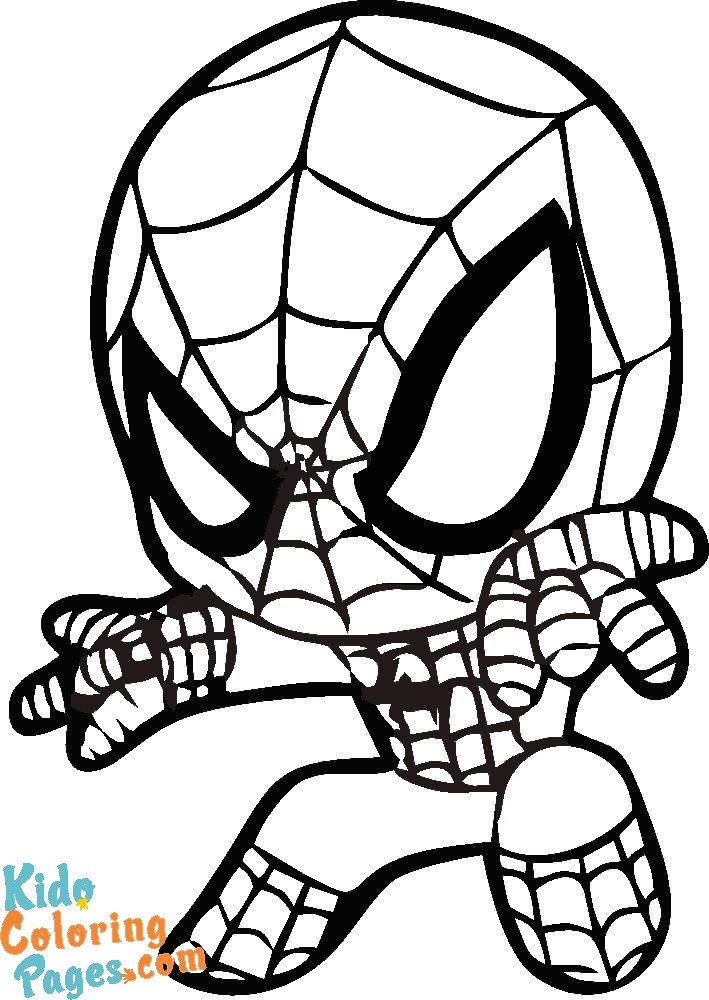 spiderman free coloring pages