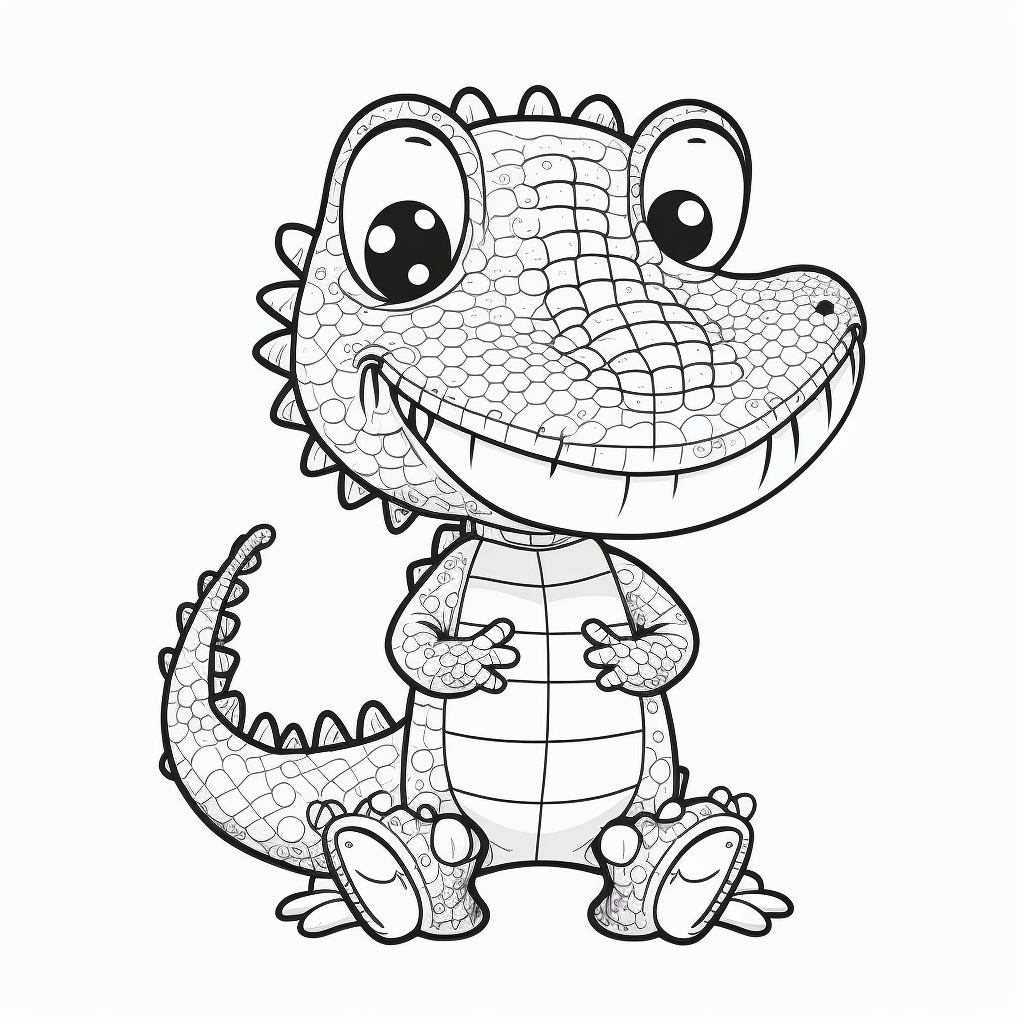 Crocodile Coloring Pages
