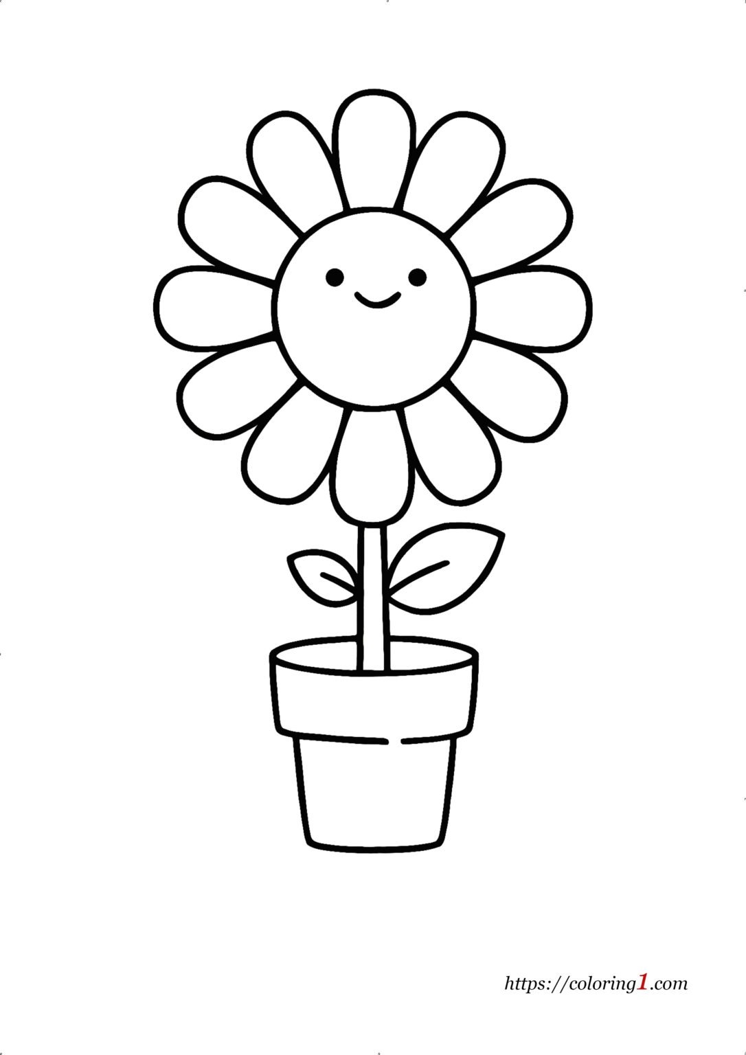 Cute Flower Coloring Pages 2 Free Coloring Sheets 2021 