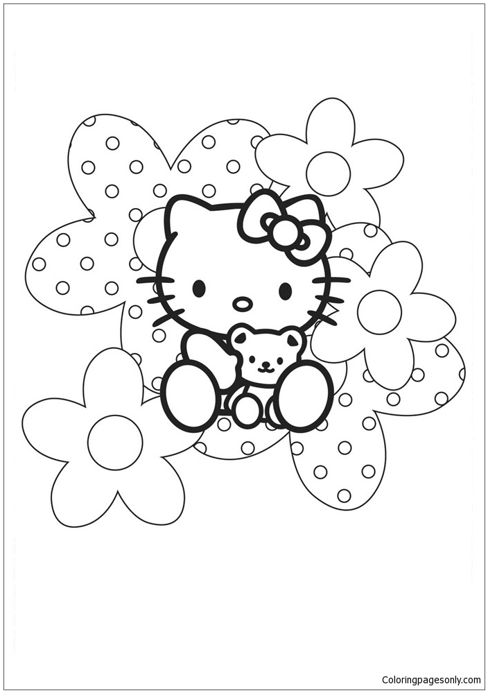 Cute Hello Kitty Coloring Pages Coloring Pages