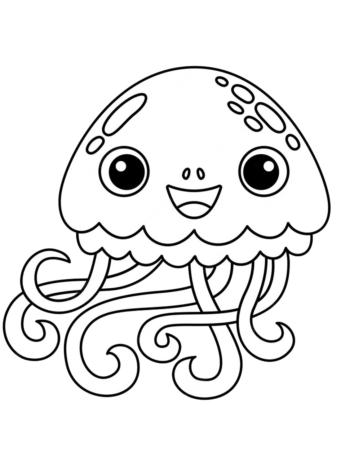 Jellyfish Coloring Page Jellyfish Coloring Page