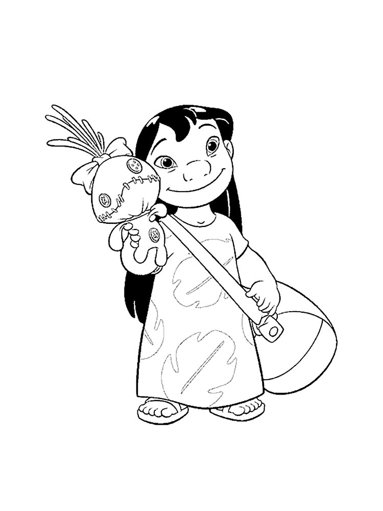 Cute Lilo Coloring Page