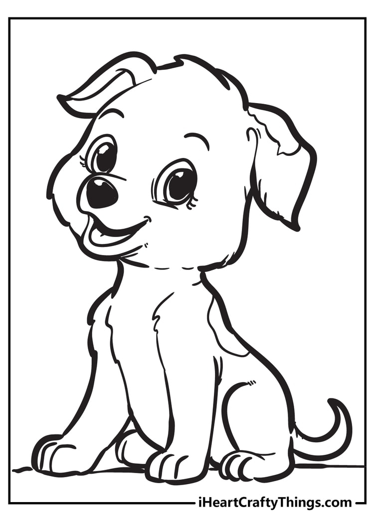 Cute Puppies Coloring Pages Puppy Coloring Pages Cute Vrogue co