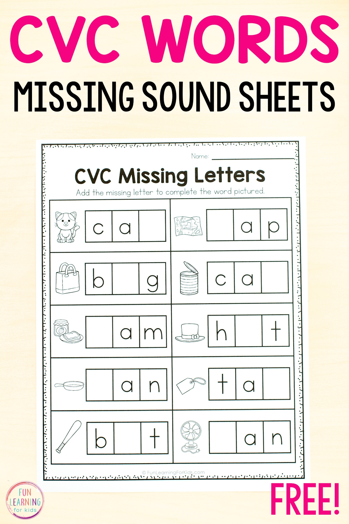 CVC Spring Vowel Worksheet Classroom Must Haves Worksheets Library