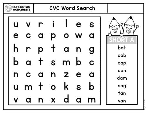 CVC Words Superstar Worksheets Worksheets Library