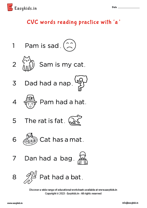 CVC Words Worksheet