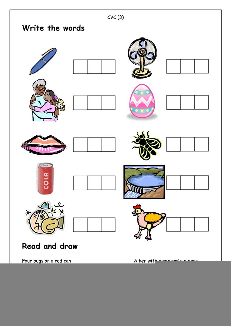 Cvc Worksheet Cvc Worksheet Printable Printable Worksheets