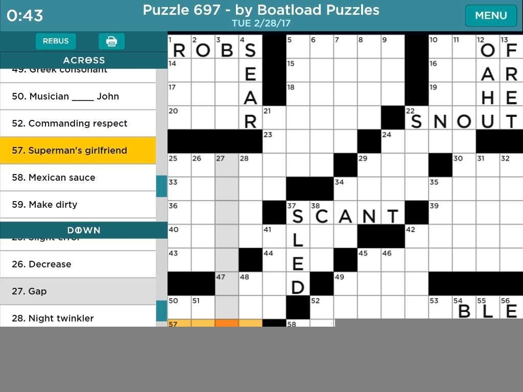printable universal crossword puzzle