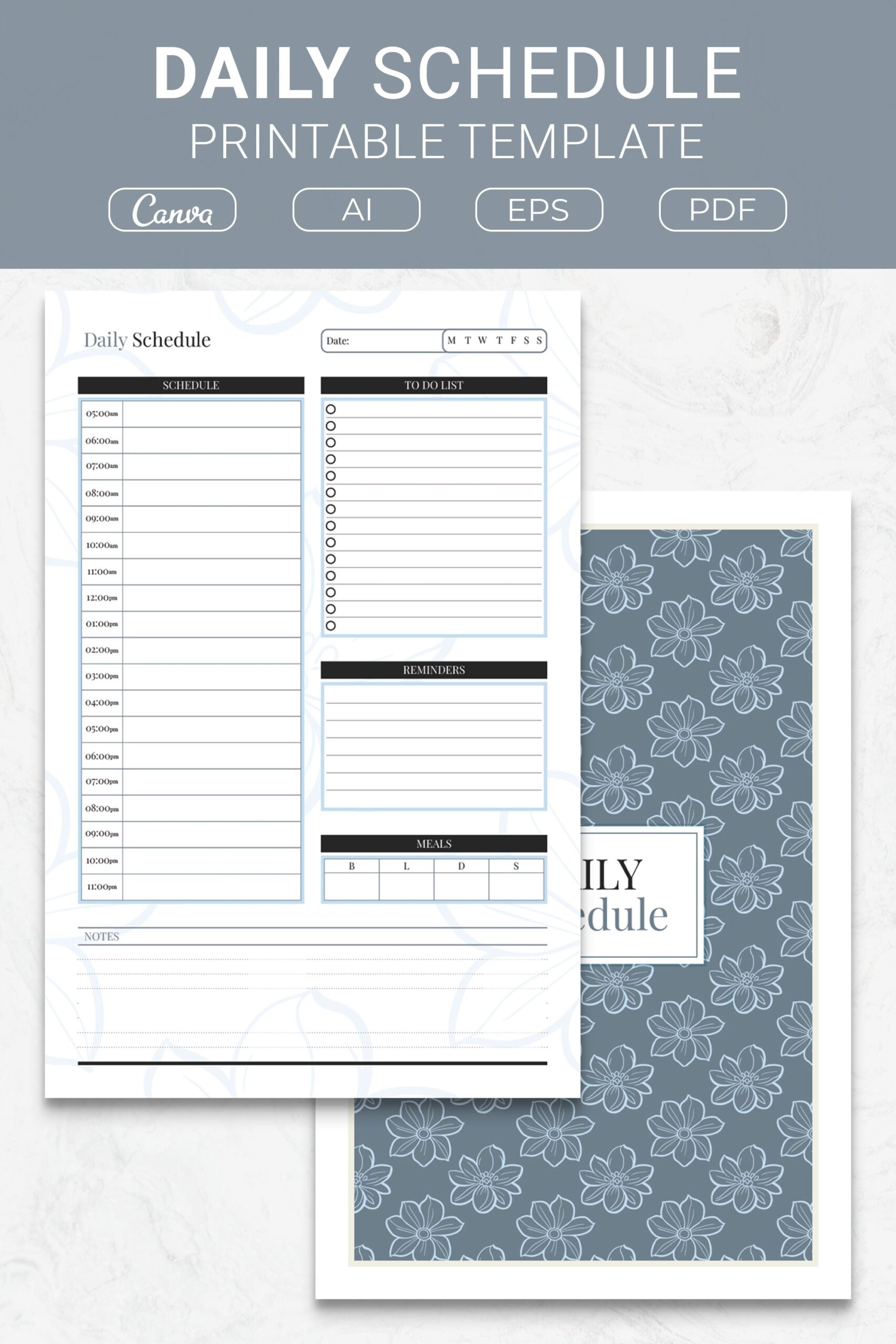 Daily Schedule Printable Template 2661512 