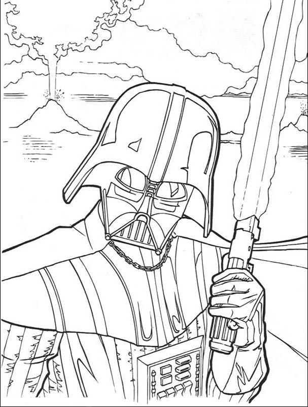 Darth Vader Coloring Pages Coloring Home