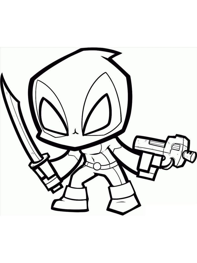 Deadpool Coloring Page Logo Below Is A Collection Of Deadpool Coloring 