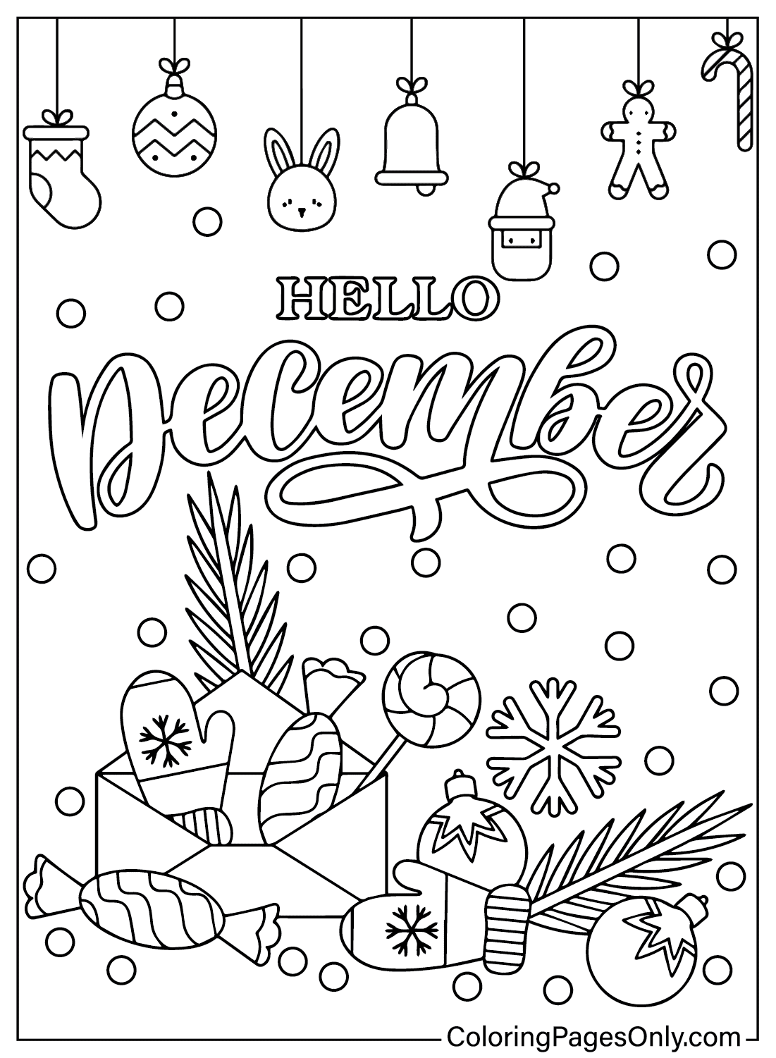 December Coloring Pages