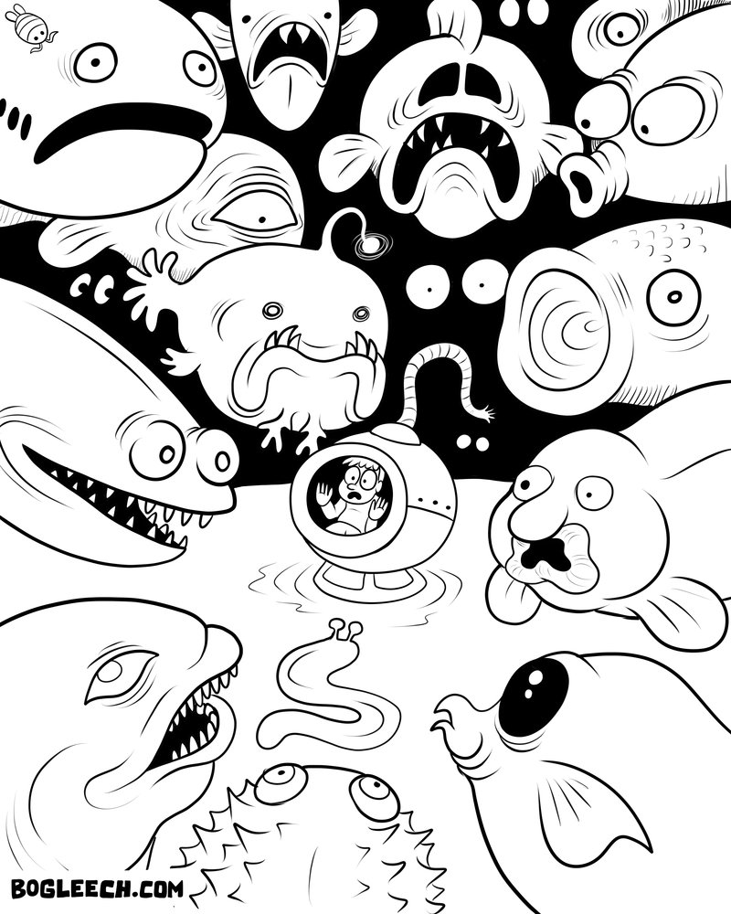Sea Creatures Coloring Pages