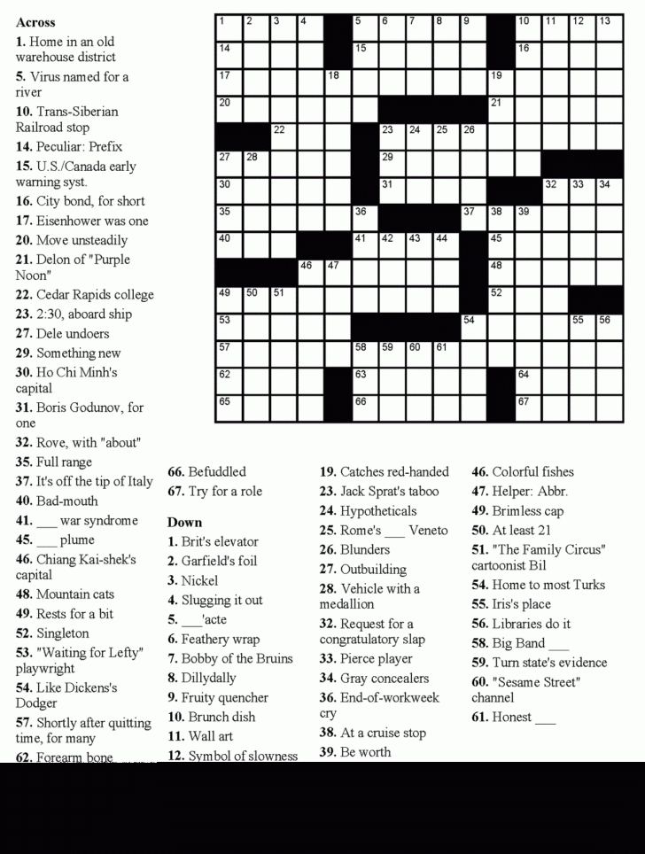 Dell Easy Crossword Puzzles Printable Sally Crossword Puzzles