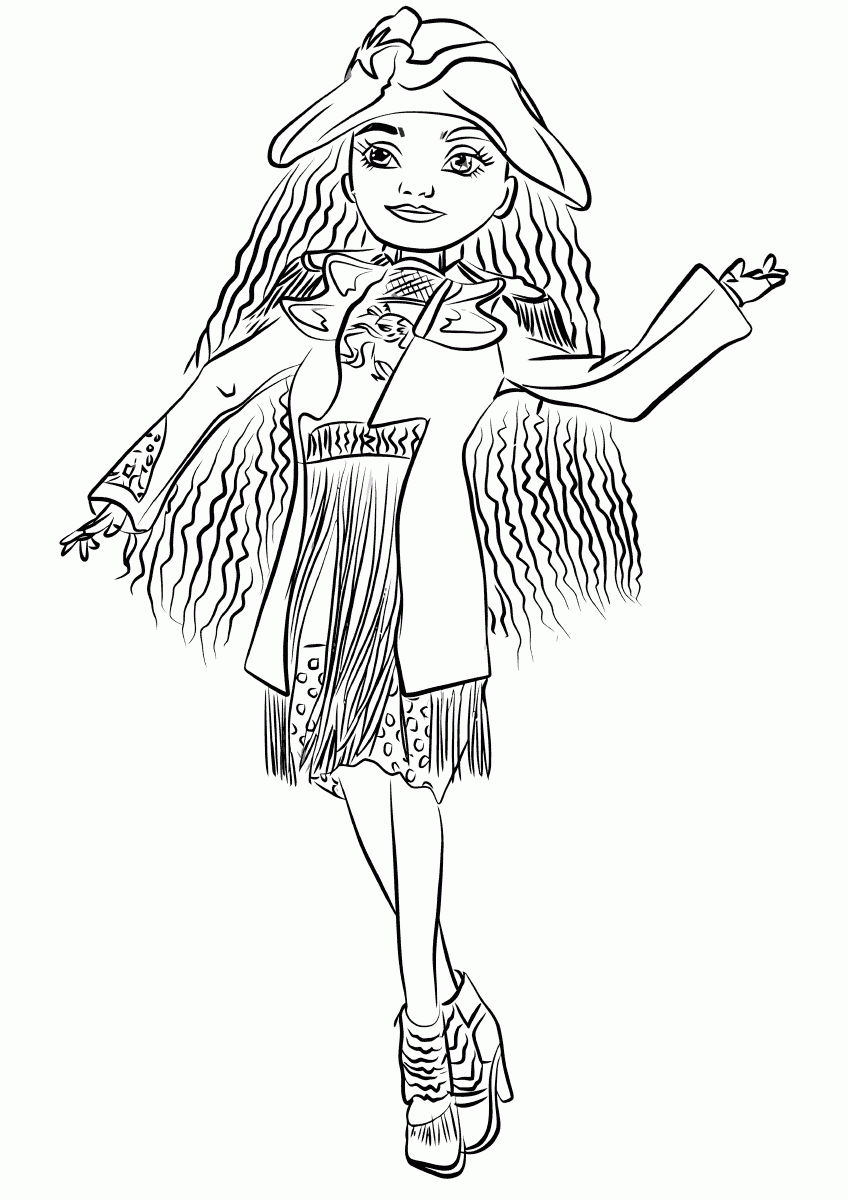 Descendants Coloring Pages Printable Descendants Coloring Pages Porn