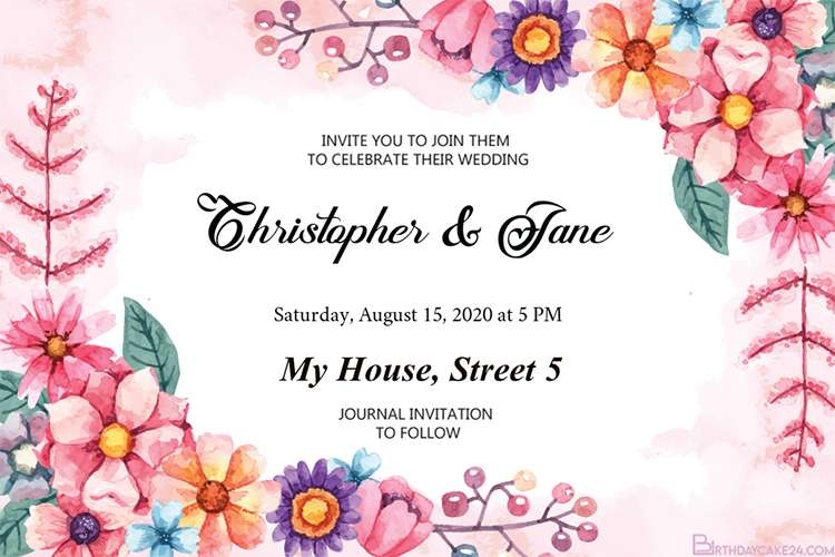 Design Free Marriage Invitation Card Infoupdate