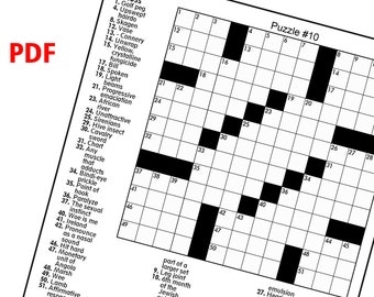 printable crossword puzzles solutions