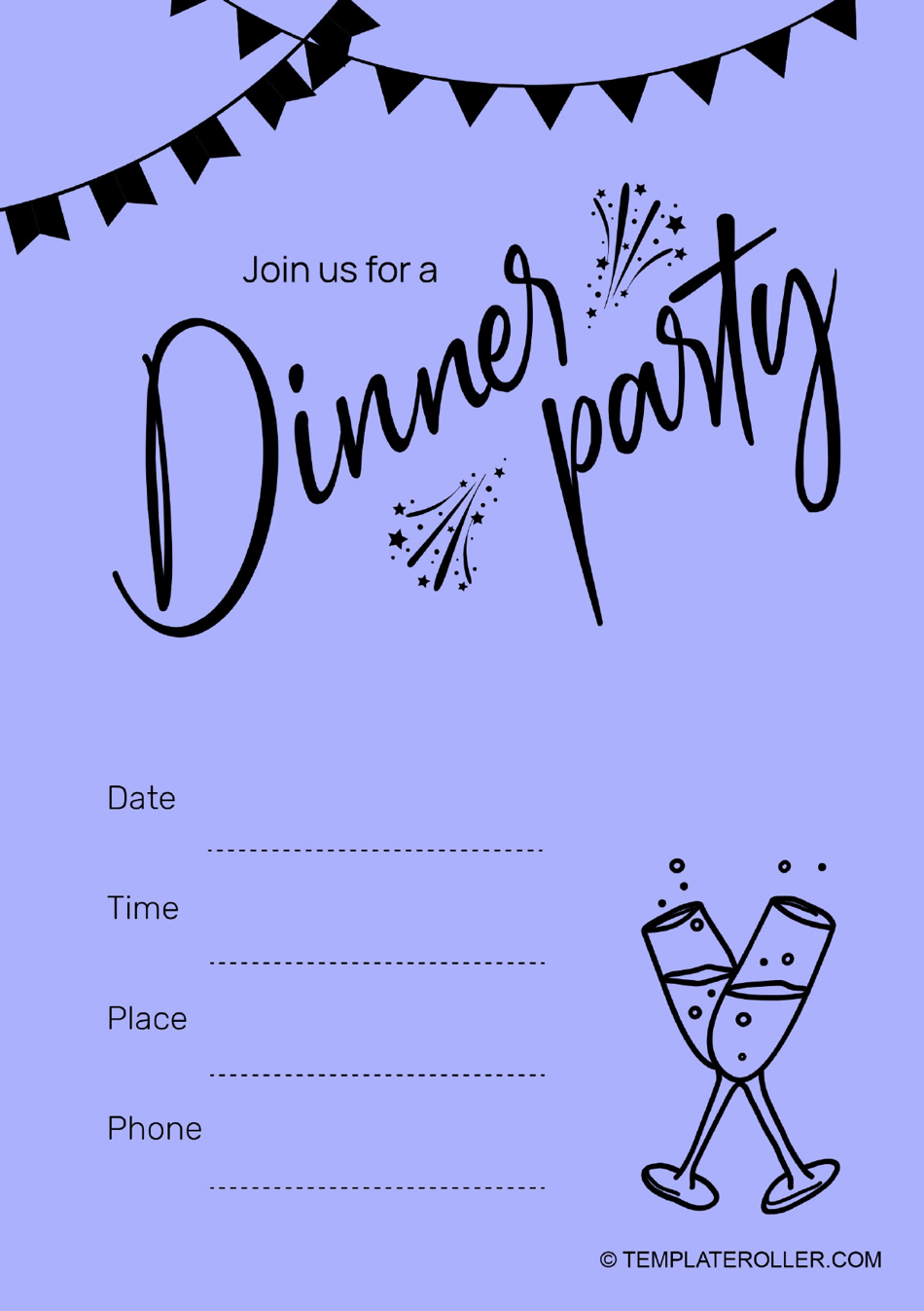 dinner invitation template