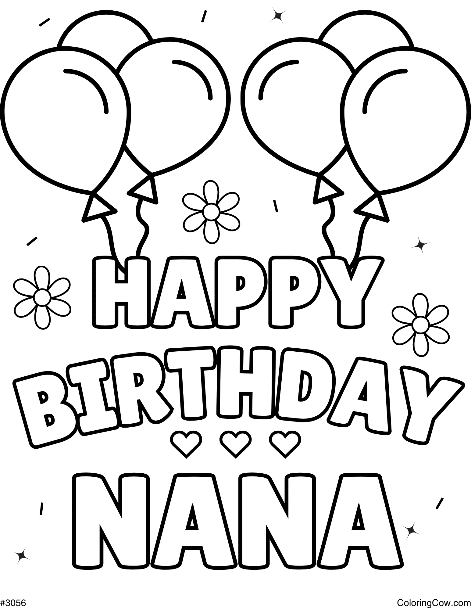Dinosaur Birthday Coloring Page