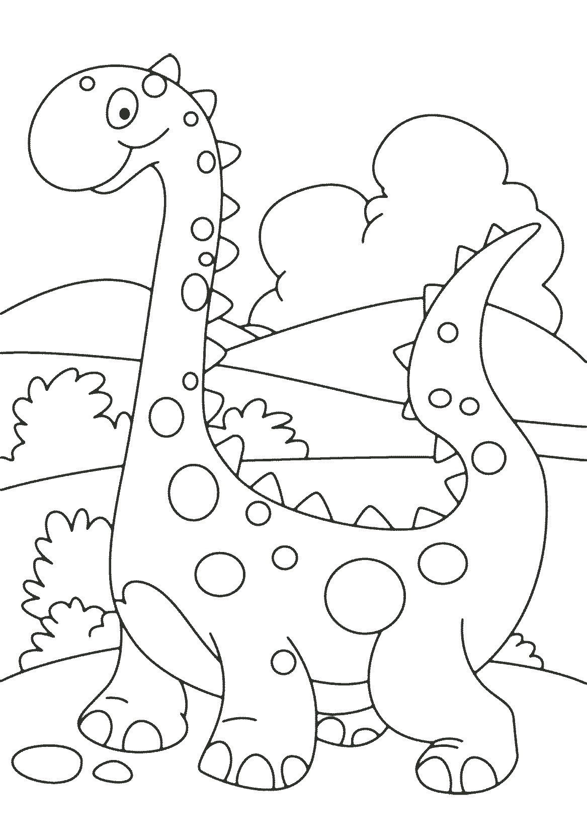 free printable dinosaur coloring pages
