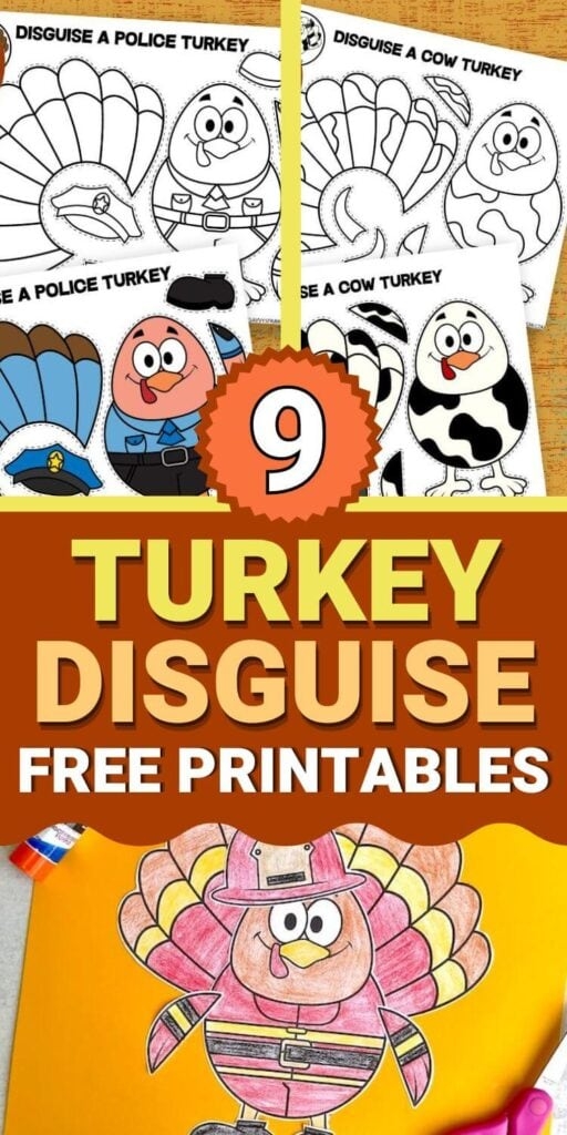 free printable turkey disguise template