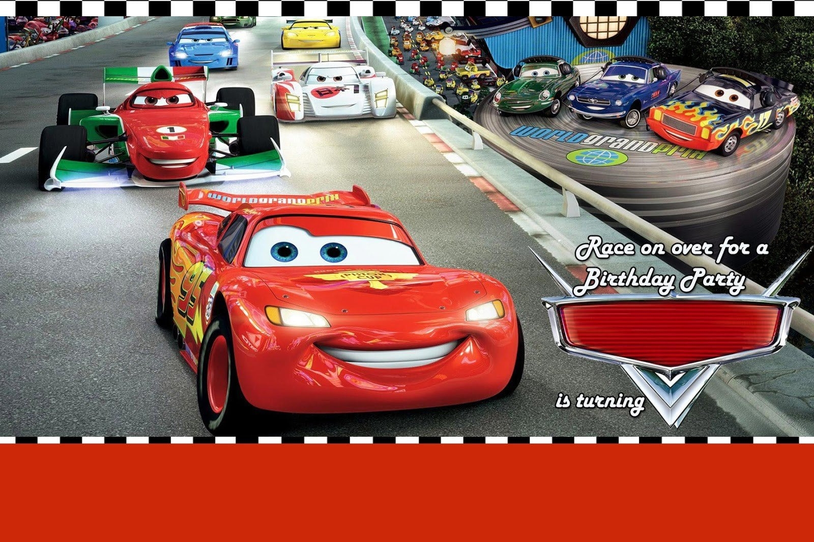 Disney Cars Invitations Templates Free