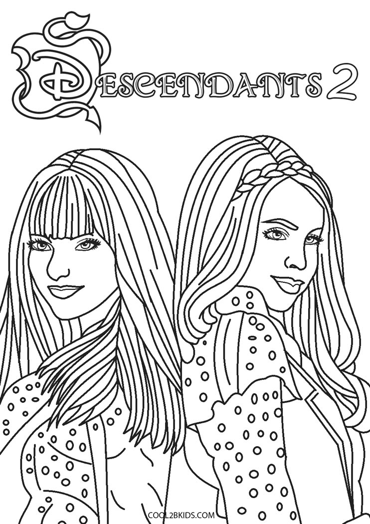 Disney Descendants Coloring Pages
