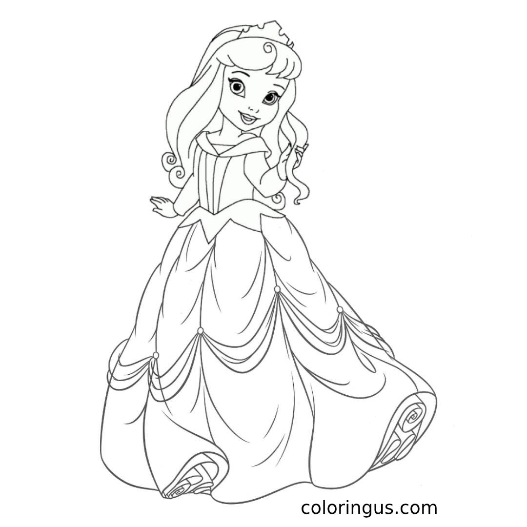 Disney Princess Coloring Pages Free Printable PDF 
