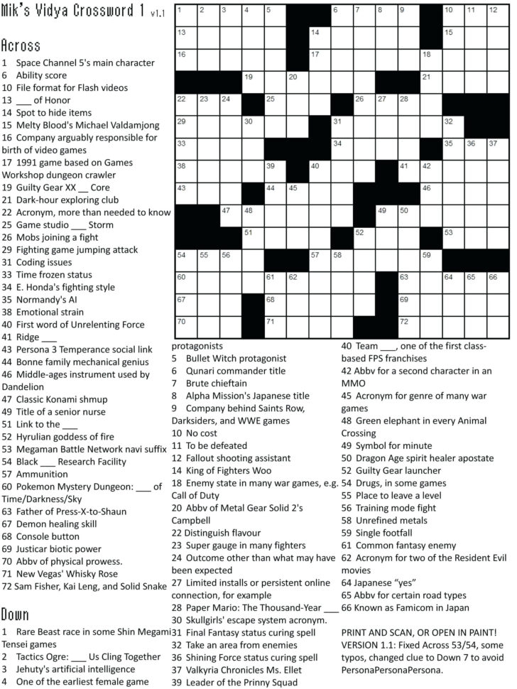 themed printable crossword puzzles