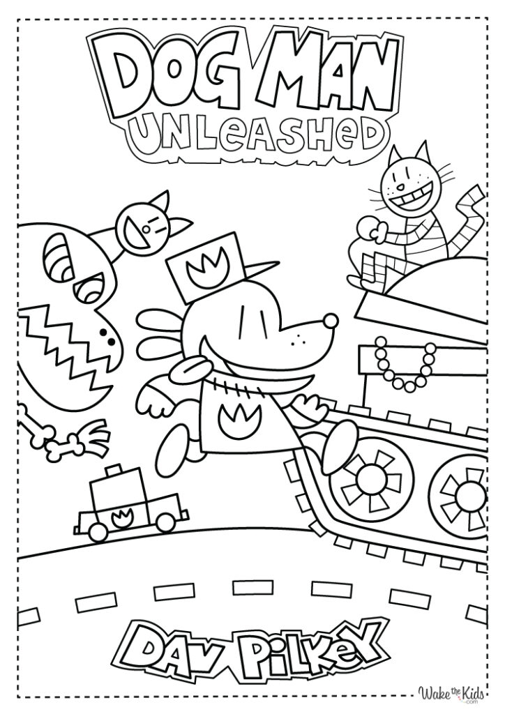 printable coloring pages dog man