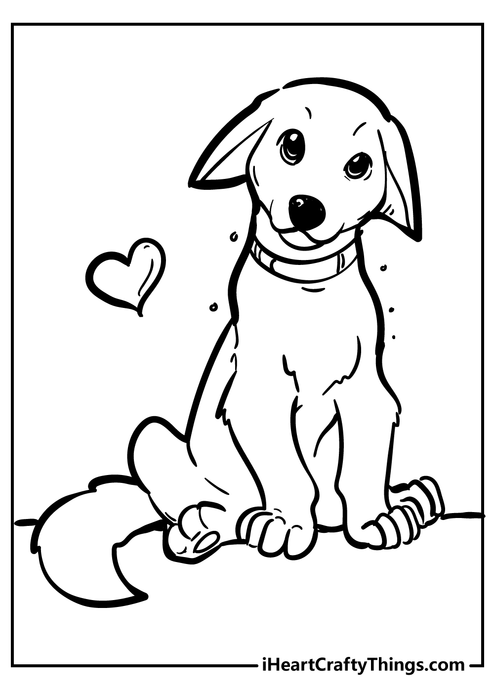 free dog coloring pages printable