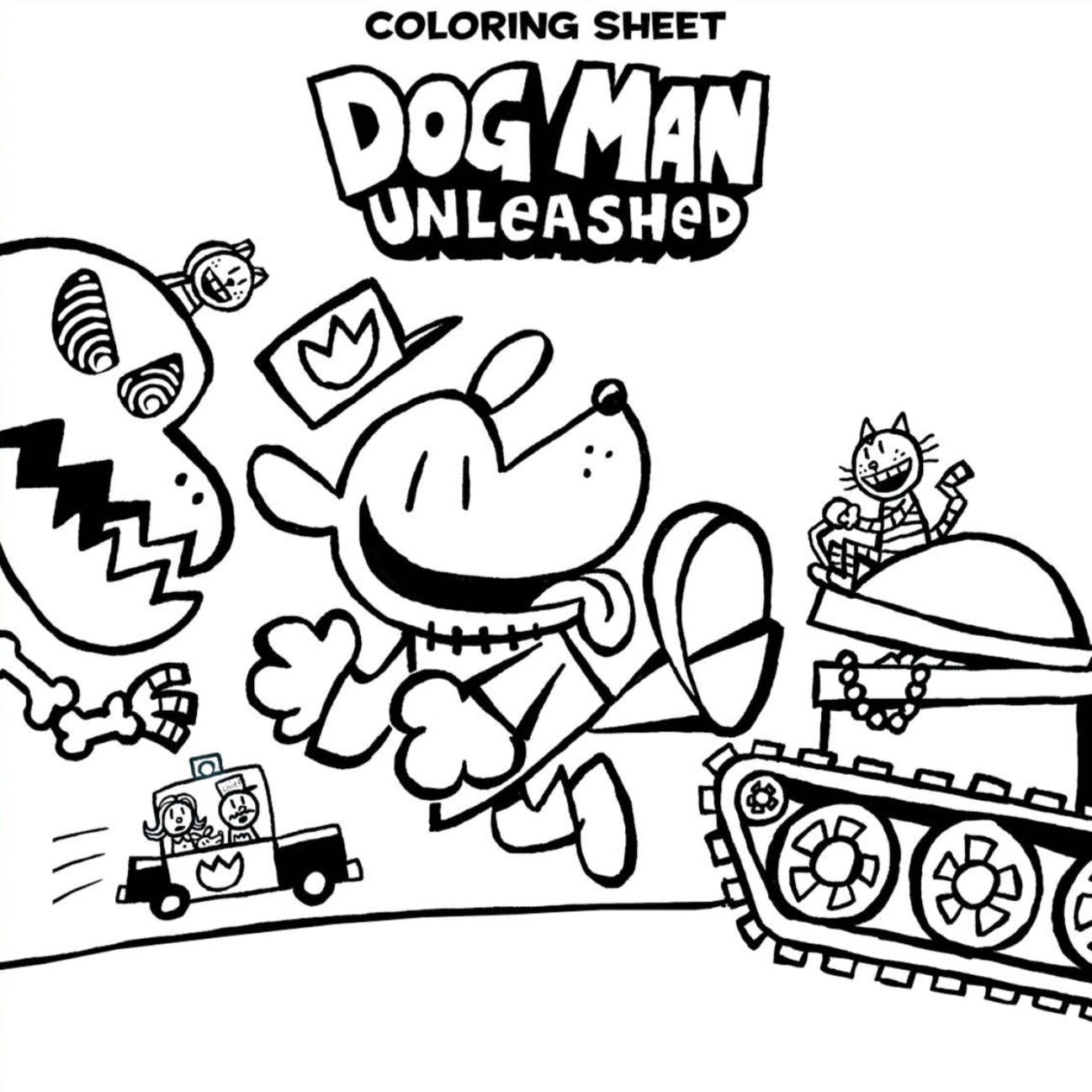 Dogman Coloring Pages Pdf Free Coloringfolder
