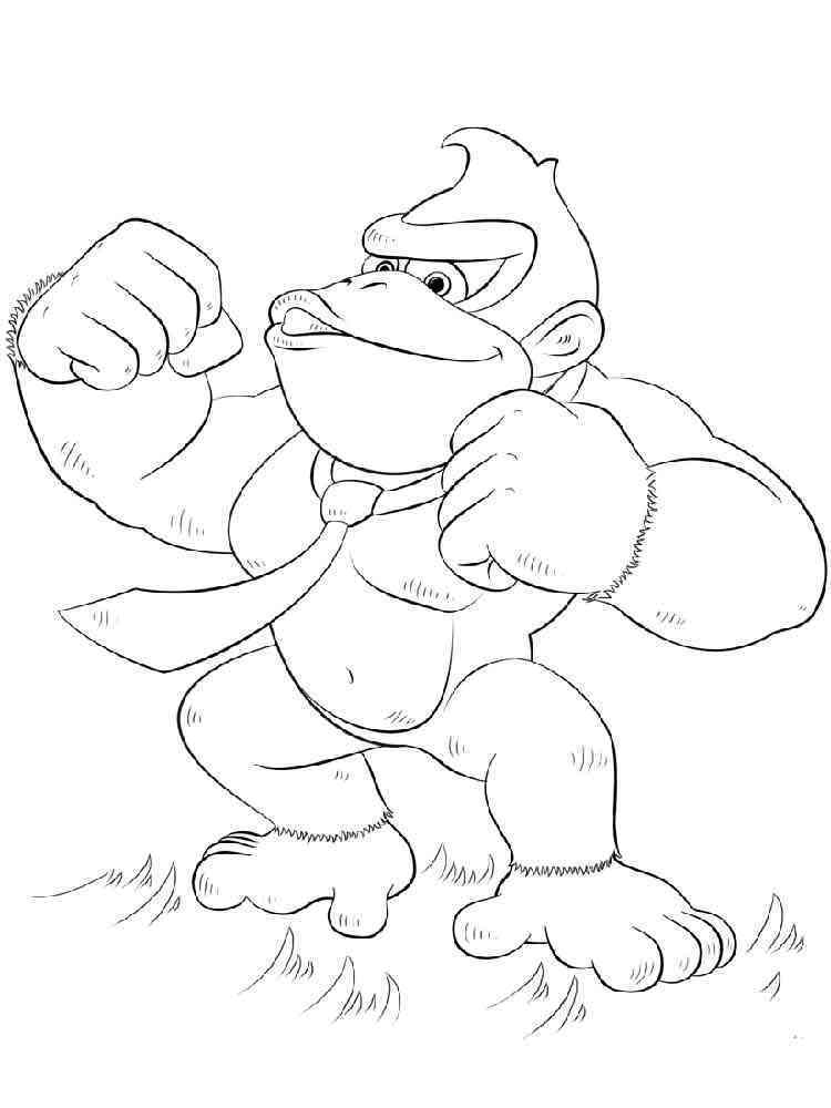 Donkey Kong Coloring Pages